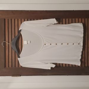 White Scoopneck Blouse
